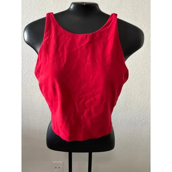 Lululemon Align Tank Top Red Size 8 Cropped Sports Bra Yoga Athletic Cami Gym - Picture 2 of 5